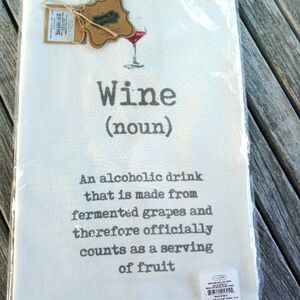 Mud pie Wine definition towel